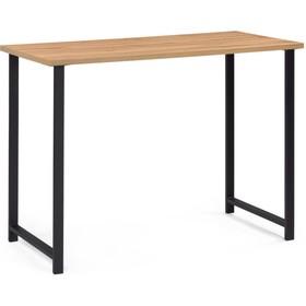 Обеденный стол Дилан Лофт металл, дуб вотан/черный 120x40x90 см
