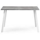 Стол деревянный Тринити Лофт металл, бетон/белый 60x120x75 см  (артикул 10510262)  большой выбор товаров оптом и в розницу по низким ценам с доставкой