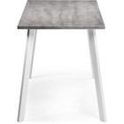 Стол деревянный Тринити Лофт металл, бетон/белый 60x120x75 см  (артикул 10510262)  большой выбор товаров оптом и в розницу по низким ценам с доставкой