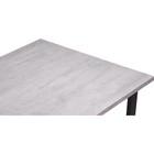 Стол деревянный Лота Лофт металл, бетон/черный 80x140x74 см - Фото 9