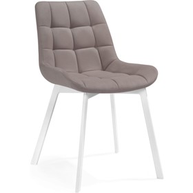 Стул для кухни «Челси», на металлокаркасе, цвет белый/латте