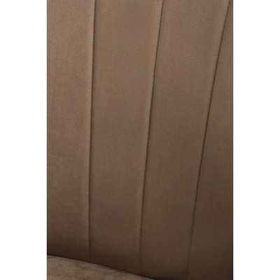 Компьютерное кресло Тибо пластик/велюр, черный/шоколад 60x60x81 см