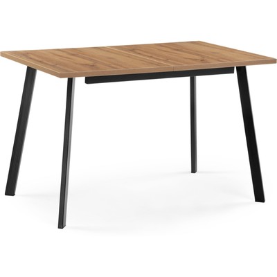Стол деревянный Колон Лофт металл, дуб вотан/черный 75x120x75 см