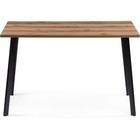 Стол деревянный Тринити Лофт металл, дуб делано темный/черный 60x120x75 см  (артикул 10510284)  большой выбор товаров оптом и в розницу по низким ценам с доставкой