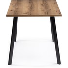 Стол деревянный Тринити Лофт металл, дуб делано темный/черный 60x120x75 см  (артикул 10510284)  большой выбор товаров оптом и в розницу по низким ценам с доставкой