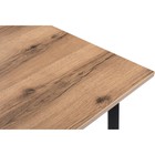 Стол деревянный Тринити Лофт металл, дуб делано темный/черный 60x120x75 см  (артикул 10510284)  большой выбор товаров оптом и в розницу по низким ценам с доставкой