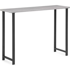 Обеденный стол Дилан Лофт металл, бетон/черный 120x40x90 см