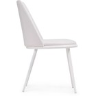 Стул на металлокаркасе Алдис металл/велюр, белый/белый 50x57x81 см 10510344