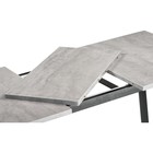 Стол деревянный раскладной Лота Лофт черный матовый/бетон металл 75x120x75 см - Фото 7