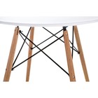 Стол деревянный Table массив бука/металл, натуральный 90x90x72 см - Фото 5