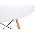 Стол деревянный Table массив бука/металл, натуральный 90x90x72 см - Фото 6