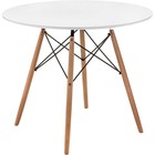 Стол деревянный Table массив бука/металл, натуральный 80x80x72 см - Фото 1