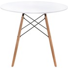 Стол деревянный Table массив бука/металл, натуральный 80x80x72 см - Фото 2