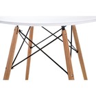 Стол деревянный Table массив бука/металл, натуральный 80x80x72 см - Фото 4