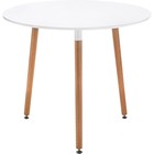 Стол деревянный Lorini массив бука, натуральный 90x90x73 см - Фото 1