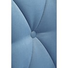 Стул на металлокаркасе Алиссум velutto 46 металл/велюр, белый/синий 48x54x85 см 10510412