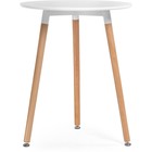 Стол деревянный Lorini массив бука, натуральный 60x60x70 см - Фото 2