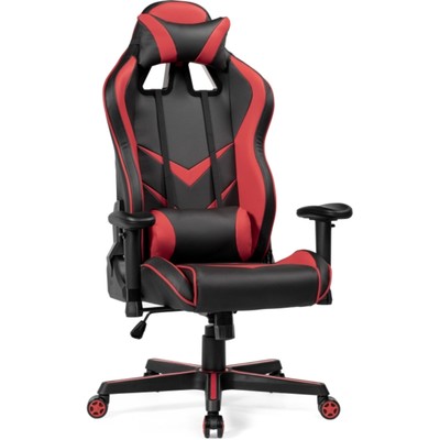 Кресло игровое Racer пластик/экокожа, черный/красный 70x57x120 см