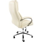 Кресло для руководителя Herd металл/экокожа, хром/кремовый 69x77x136 см 10511062