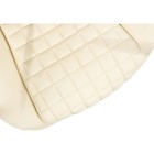 Кресло для руководителя Herd металл/экокожа, хром/кремовый 69x77x136 см 10511062