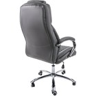 Кресло руководителя Herd, на колёсиках, экокожа, цвет хром/тёмно-серый - фото 123120217