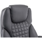 Кресло руководителя Herd, на колёсиках, экокожа, цвет хром/тёмно-серый - фото 123120220