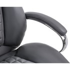 Кресло руководителя Herd, на колёсиках, экокожа, цвет хром/тёмно-серый - фото 123120221