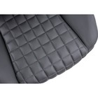 Кресло руководителя Herd, на колёсиках, экокожа, цвет хром/тёмно-серый - фото 123120222