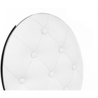 Стул на металлокаркасе Odda металл/экокожа, хром/белый 50,5x65x91 см - Фото 9