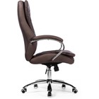 Кресло для руководителя Tomar металл/экокожа, коричневый/хром 68x68x119 см 10511085