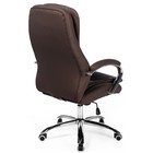 Кресло для руководителя Tomar металл/экокожа, коричневый/хром 68x68x119 см 10511085