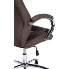 Кресло для руководителя Tomar металл/экокожа, коричневый/хром 68x68x119 см 10511085