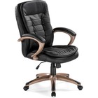 Кресло руководителя Palamos, на колёсиках, экокожа, цвет чёрный/коричневый - фото 123120274