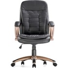Кресло руководителя Palamos, на колёсиках, экокожа, цвет чёрный/коричневый - фото 123120275