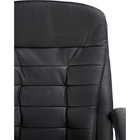 Кресло руководителя Palamos, на колёсиках, экокожа, цвет чёрный/коричневый - фото 123120280