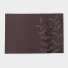 Салфетка сервировочная на стол Доляна «Росток», 45×30 см, серая - Фото 1