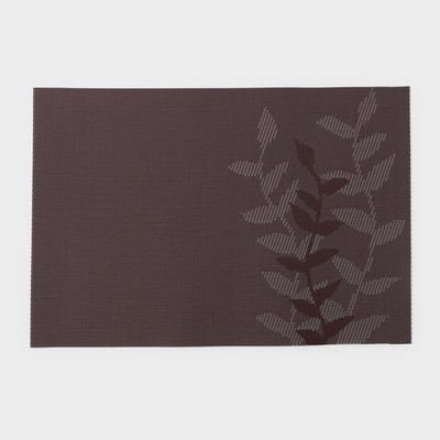 Салфетка сервировочная на стол Доляна «Росток», 45×30 см, серая