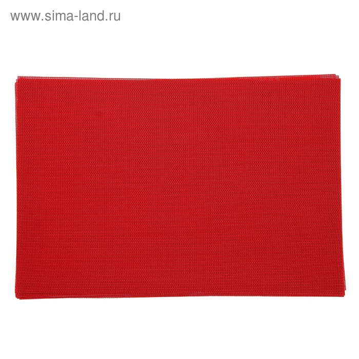 Салфетка сервировочная на стол «Киото», 45×30 см, цвет красный - Фото 1