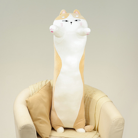 Мягкая игрушка-подушка «Кот», 110 см, цвет бежевый