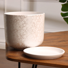 Горшок цветочный Питон белый 3 л - фото 24602024