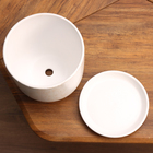 Горшок цветочный Питон белый 3 л - фото 24602026