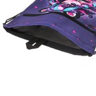 Мешок для обуви с карманом 480 х 360 мм, Феникс, светоотражающая полоса, с ручкой "Девушка с пандой" - фото 24592605