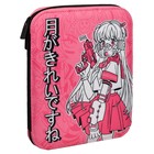 Пенал-футляр мягкий 190 х 230 х 30 мм, текстильный, Феникс "Розовая девушка" 64997 - Фото 1