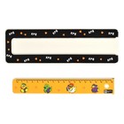 Пенал пластиковый футляр с линейкой 64*210*25 Феникс "Кря" унив чер/жел 65332 - фото 24571889