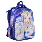 Рюкзак каркасный Феникс 37*27*13 система роста "Принцесса с драконом" дев фиолет 64830 - фото 24571930