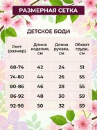 Рубашка - боди для девочки MINAKU, рост 80-86, розовая - Фото 2