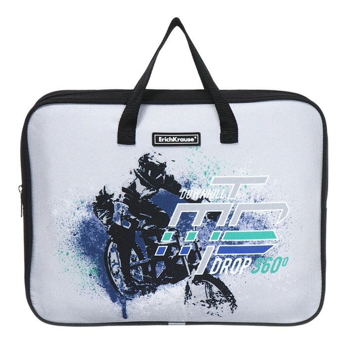 

Папка с ручками А4+, 360 х 290 х 70 мм, текстильная, ErichKrause Downhill 57600