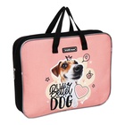 Папка с ручками А4+, 360 х 290 х 70 мм, текстильная, ErichKrause Jack Russell 60236 - фото 24625651
