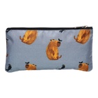 Пенал мягкий, 1 отделение, 120 х 220 мм, плоский, ErichKrause Capybara, 60443 - фото 24644455