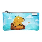 Пенал мягкий, 1 отделение, 120 х 220 мм, плоский, ErichKrause Capybara Travel, 60199 - фото 24644457